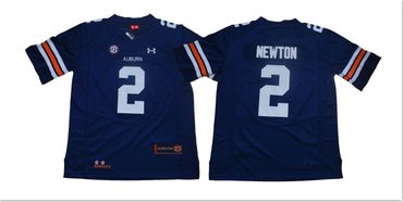 Auburn Tigers 2 Cam Newton Navy College Football Jersey