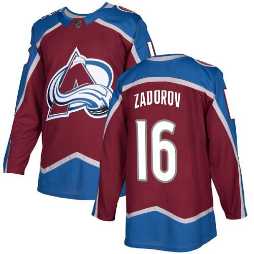Avalanche #16 Nikita Zadorov Burgundy Home Authentic Stitched Hockey Jersey Avalanche #16 Nikita Zadorov Burgundy Home Authentic Stitched Hockey Jersey