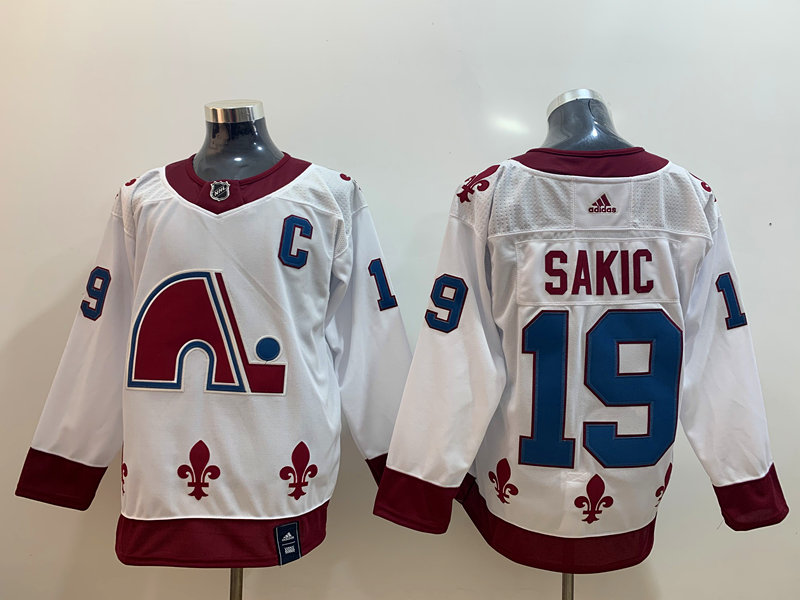 Avalanche 19 Joe Sakic White 2020-21 Reverse Retro Adidas Jersey Avalanche 19 Joe Sakic White 2020-21 Reverse Retro Adidas Jersey