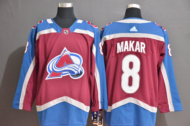 Avalanche 8 Cale Makar Blue Red Adidas Jersey Avalanche 8 Cale Makar Blue Red Adidas Jersey
