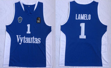 BC Prienai 1 Lamelo Ball Blue Basketball Jersey