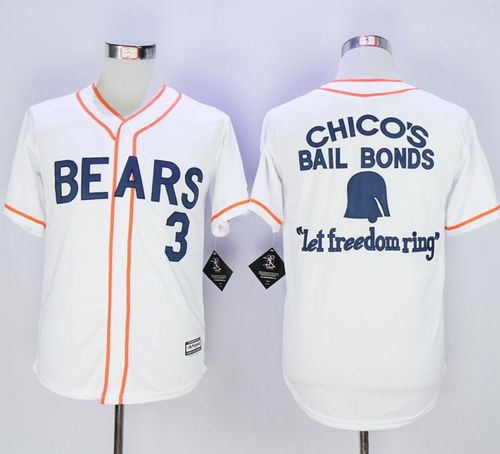 Bad News Bears Button Down #3 Kelly Leak White Movie Stitched Baseball Jersey Bad News Bears Button Down #3 Kelly Leak White Movie Stitched Baseball Jersey