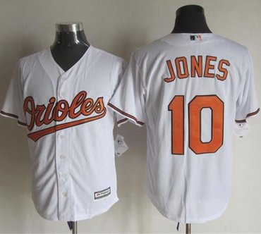 Baltimore Orioles #10 Adam Jones White New Cool Base Baseball Jersey
