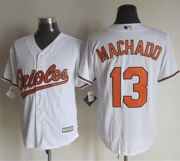 Baltimore Orioles #13 Manny Machado White New Cool Base Baseball Jersey