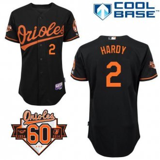 Baltimore Orioles #2 J.J. Hardy Black Cool Base Stitched Baseball Jersey