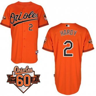 Baltimore Orioles #2 J.J. Hardy Orange Cool Base Stitched Baseball Jersey