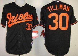 Baltimore Orioles #30 Chris Tillman Black Cool Base Stitched Baseball Jersey
