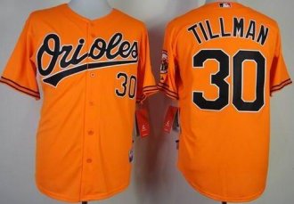 Baltimore Orioles #30 Chris Tillman Orange Cool Base Stitched Baseball Jersey