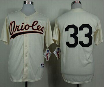 Baltimore Orioles #33 Eddie Murray Cream 1954 Turn Back The Clock Stitched Baseball Jersey