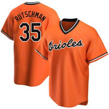 Baltimore Orioles #35 RutschmanOrange Jersey