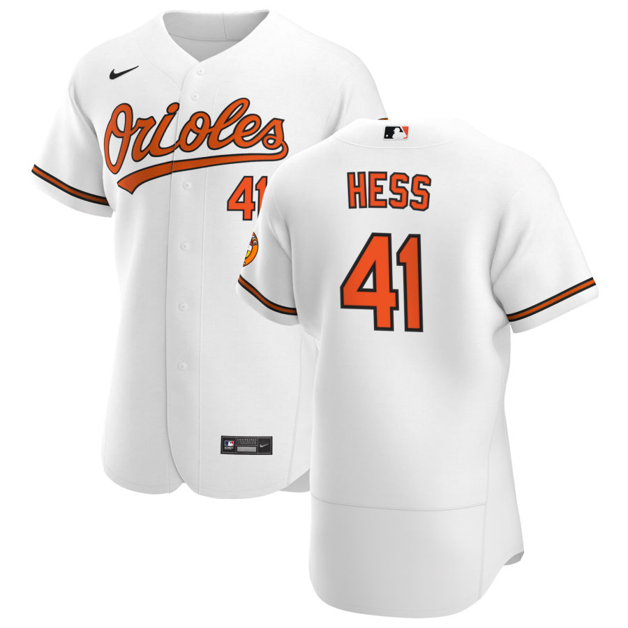 Baltimore Orioles #41 David Hess Men's Nike White Home 2020 Authentic Player MLB Jersey