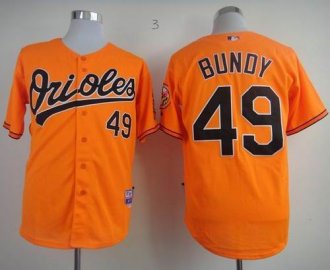 Baltimore Orioles #49 Dylan Bundy Orange Cool Base Stitched Baseball Jersey