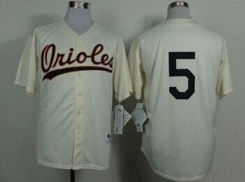 Baltimore Orioles #5 Brooks Robinson Cream 1954 Turn Back The Clock Stitched Baseball Jersey