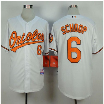 Baltimore Orioles #6 Jonathan Schoop White Cool Base Stitched Baseball Jersey