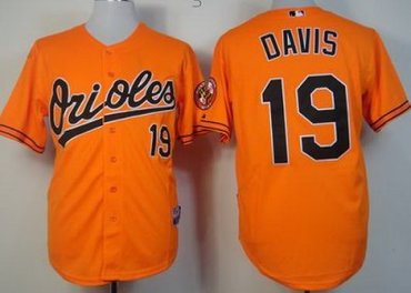 Baltimore Orioles 19 Chris Davis Orange Cool Base MLB Jerseys