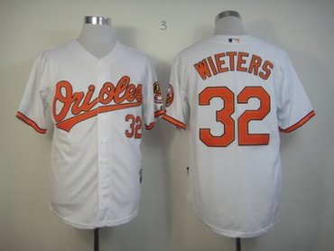 Baltimore Orioles 32# Matt Wieters White Cool Base MLB Jerseys