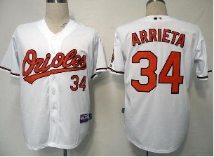 Baltimore Orioles 34 Arrieta White Cool Base MLB Jerseys