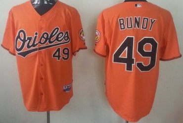Baltimore Orioles 49 Dylan Bundy Orange MLB Jersey