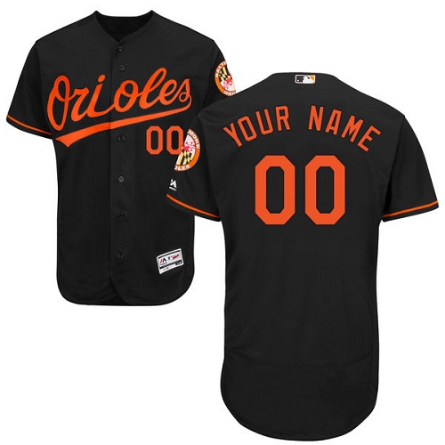 Baltimore Orioles Black Men's Flexbase Customized Jersey Baltimore Orioles Black Men's Flexbase Customized Jersey