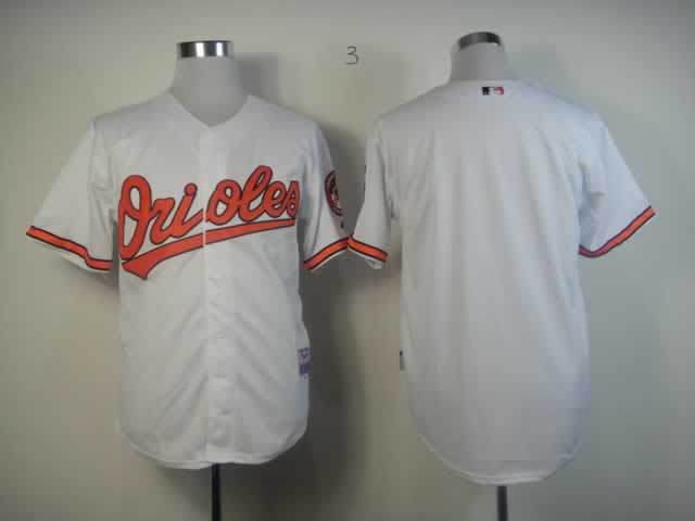 Baltimore Orioles Blank White Cool Base MLB Jerseys