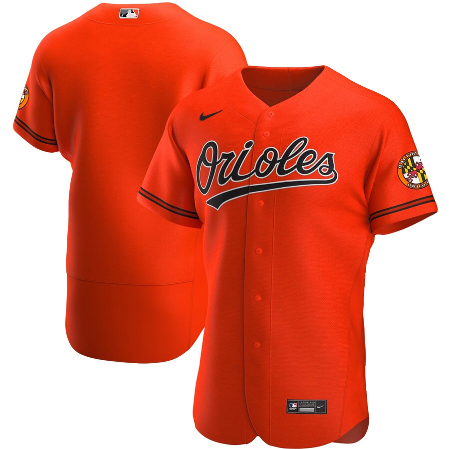 Baltimore Orioles Men's Nike Orange Alternate 2020 Authentic Official Team MLB Jersey