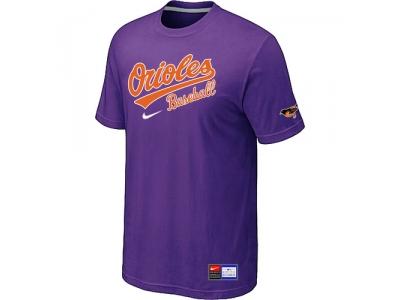 Baltimore Orioles Purple NEW Short Sleeve Practice T-Shirt