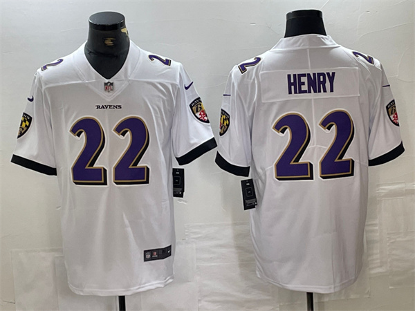 Baltimore Ravens #22 Derrick Henry White Vapor Limited Football Jersey Baltimore Ravens #22 Derrick Henry White Vapor Limited Football Jersey