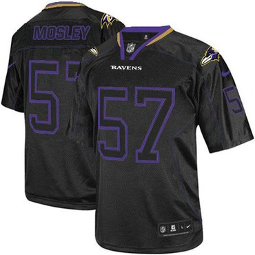 Baltimore Ravens #57 C.J. Mosley Lights Out Black NFL Elite Jersey