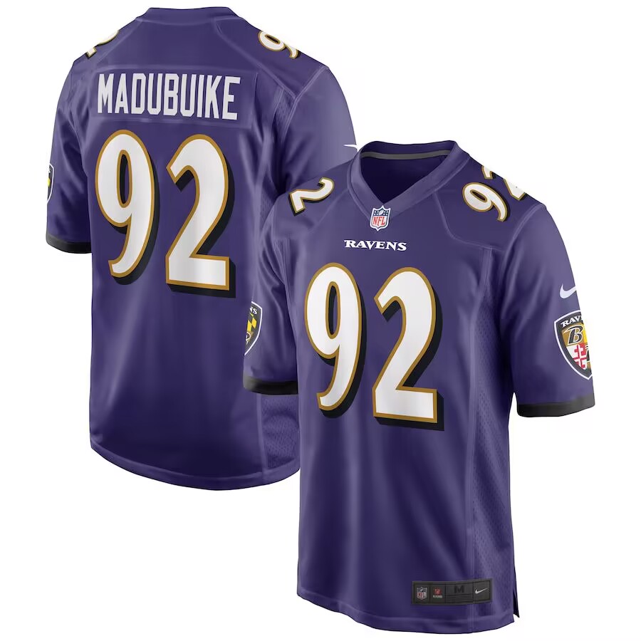 Baltimore Ravens #92 Nnamdi Madubuike Purple Vapor Limited jersey Baltimore Ravens #92 Nnamdi Madubuike Purple Vapor Limited jersey