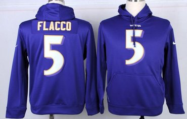 Baltimore Ravens 5 Joe Flacco Pullover Hoodie Purple Baltimore Ravens 5 Joe Flacco Pullover Hoodie Purple