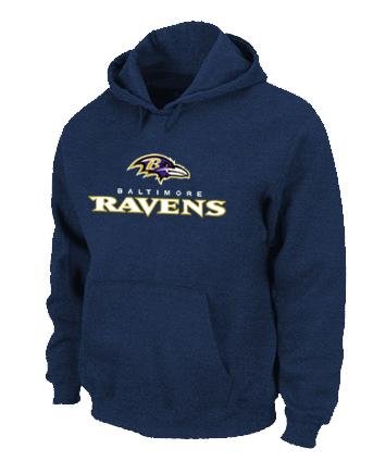Baltimore Ravens Authentic Logo Pullover Hoodie D.Blue Baltimore Ravens Authentic Logo Pullover Hoodie D.Blue