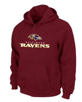 Baltimore Ravens Authentic Logo Pullover Hoodie RED Baltimore Ravens Authentic Logo Pullover Hoodie RED