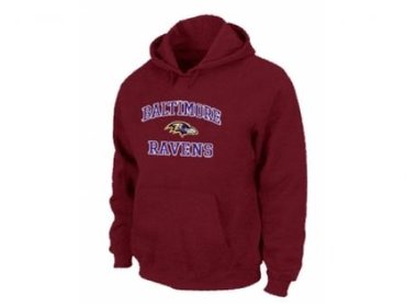 Baltimore Ravens Heart & Soul Pullover Hoodie Red Baltimore Ravens Heart & Soul Pullover Hoodie Red