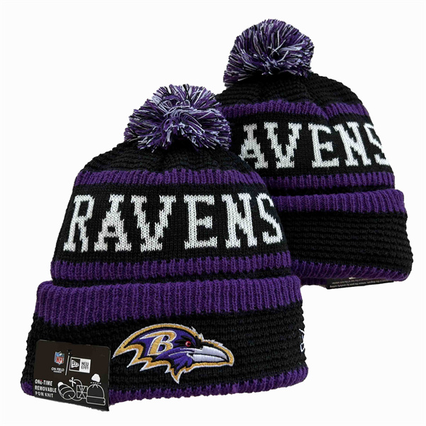 Baltimore Ravens Knit Hats 086