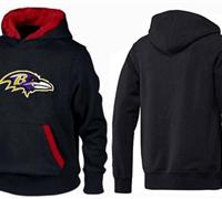Baltimore Ravens Logo Pullover Hoodie Black & Red Baltimore Ravens Logo Pullover Hoodie Black & Red