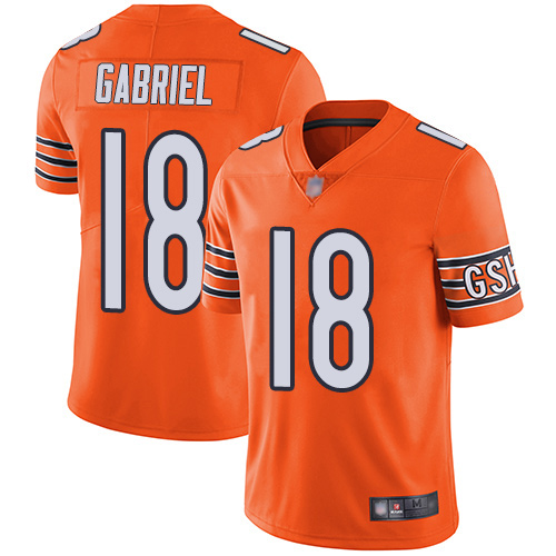 Bears #18 Taylor Gabriel Orange Youth Stitched Football Limited Rush Jersey Bears #18 Taylor Gabriel Orange Youth Stitched Football Limited Rush Jersey