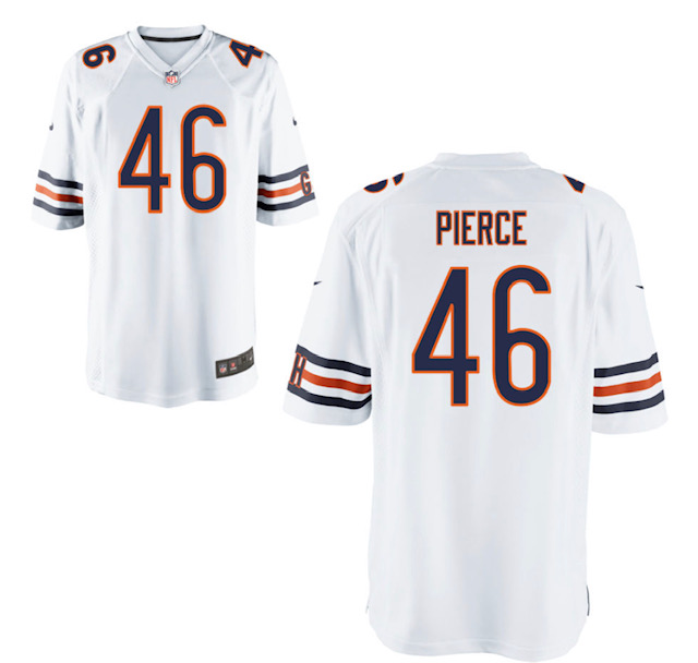 Bears #46 Artavis Pierce White Vapor limited Jersey Bears #46 Artavis Pierce White Vapor limited Jersey