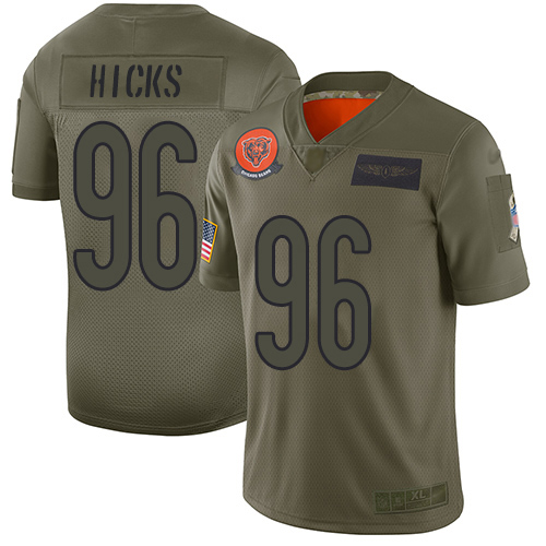 Bears #96 Akiem Hicks Camo Men's Stitched Football Limited 2019 Salute To Service Jersey Bears #96 Akiem Hicks Camo Men's Stitched Football Limited 2019 Salute To Service Jersey