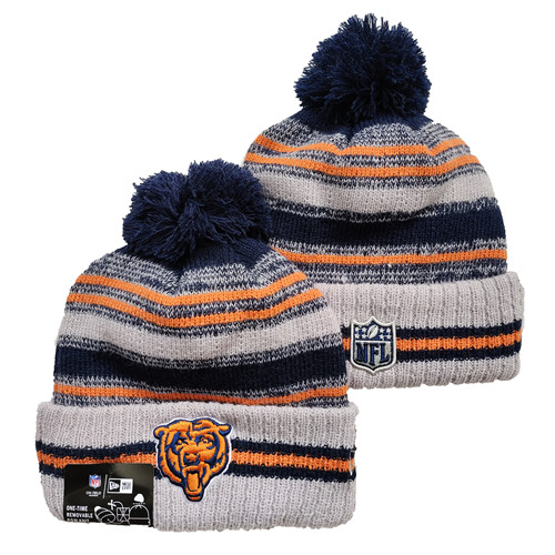 Bears Team Logo Pom Knit Hat  YD