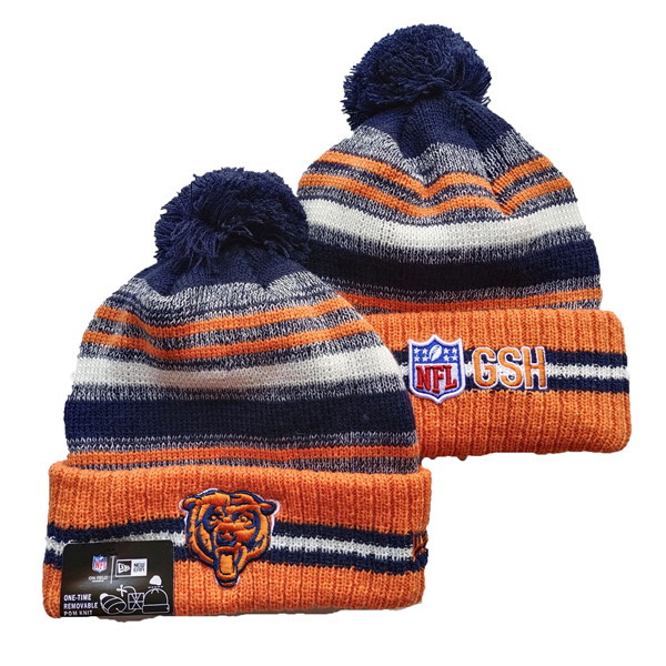 Bears Team Logo Pom Knit Hat 1 YD