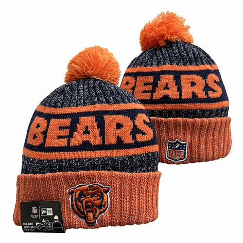 Bears Team Logo Pom Knit Hat YD-1
