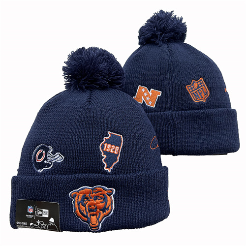 Bears Team Logo Pom Knit Hat YD