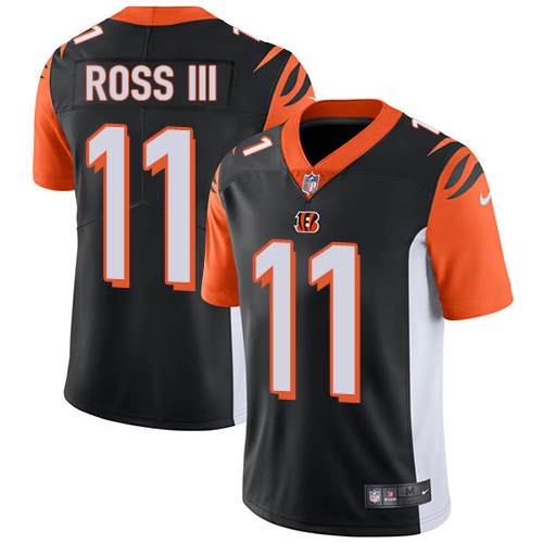 Bengals #11 John Ross III Black Team Color Men's Stitched Football Vapor Untouchable Limited Jersey Bengals #11 John Ross III Black Team Color Men's Stitched Football Vapor Untouchable Limited Jersey