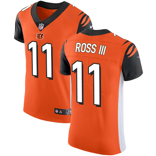 Bengals #11 John Ross III Orange Alternate Men's Stitched Football Vapor Untouchable Elite Jersey Bengals #11 John Ross III Orange Alternate Men's Stitched Football Vapor Untouchable Elite Jersey