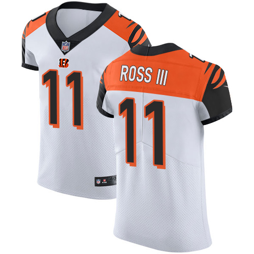 Bengals #11 John Ross III White Men's Stitched Football Vapor Untouchable Elite Jersey Bengals #11 John Ross III White Men's Stitched Football Vapor Untouchable Elite Jersey