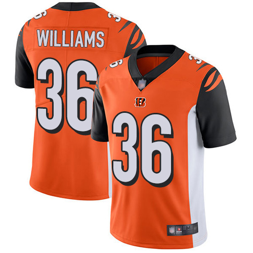 Bengals #36 Shawn Williams Orange Alternate Men's Stitched Football Vapor Untouchable Limited Jersey Bengals #36 Shawn Williams Orange Alternate Men's Stitched Football Vapor Untouchable Limited Jersey