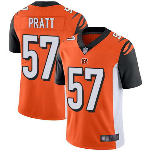 Bengals #57 Germaine Pratt Orange Alternate Men's Stitched Football Vapor Untouchable Limited Jersey Bengals #57 Germaine Pratt Orange Alternate Men's Stitched Football Vapor Untouchable Limited Jersey
