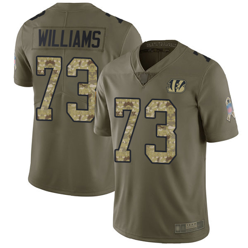 Bengals #73 Jonah Williams Olive Camo Youth Stitched Football Limited 2017 Salute to Service Jersey Bengals #73 Jonah Williams Olive Camo Youth Stitched Football Limited 2017 Salute to Service Jersey