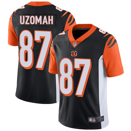 Bengals #87 C.J. Uzomah Black Team Color Men's Stitched Football Vapor Untouchable Limited Jersey Bengals #87 C.J. Uzomah Black Team Color Men's Stitched Football Vapor Untouchable Limited Jersey