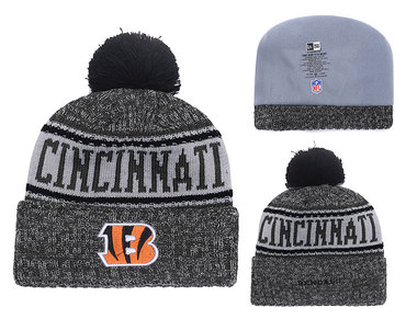 Bengals Fresh Logo Black Knit Hat YD